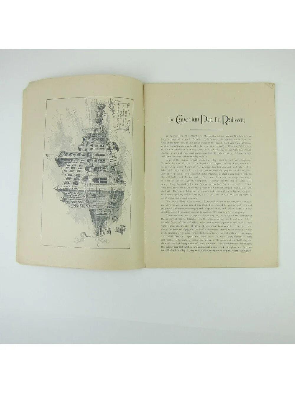 Canadian Pacific Railway Tour Book Canada Mountains Prairies Rivers Antique 1900